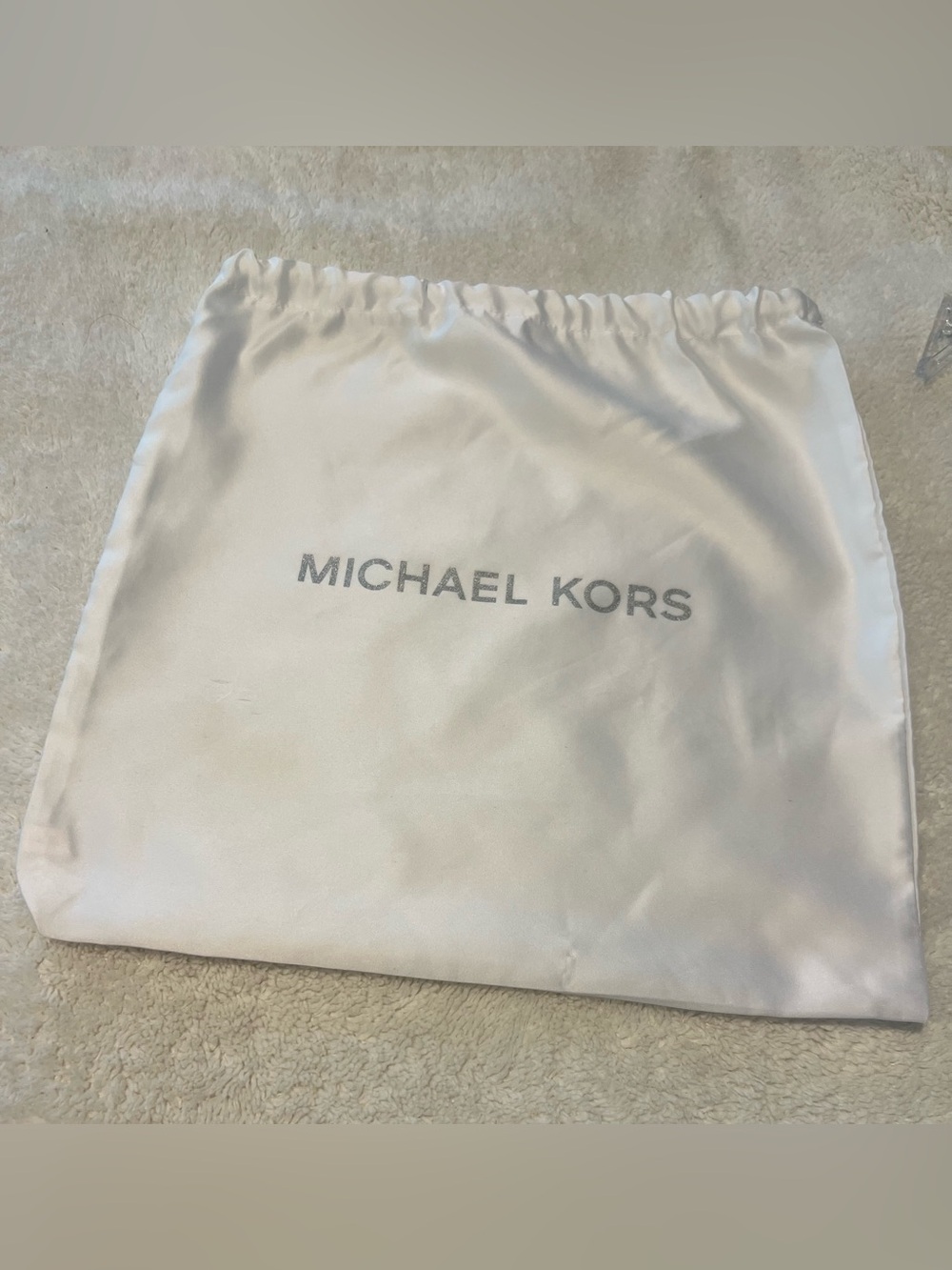 Michael Kors White Drawstring Dust Bag